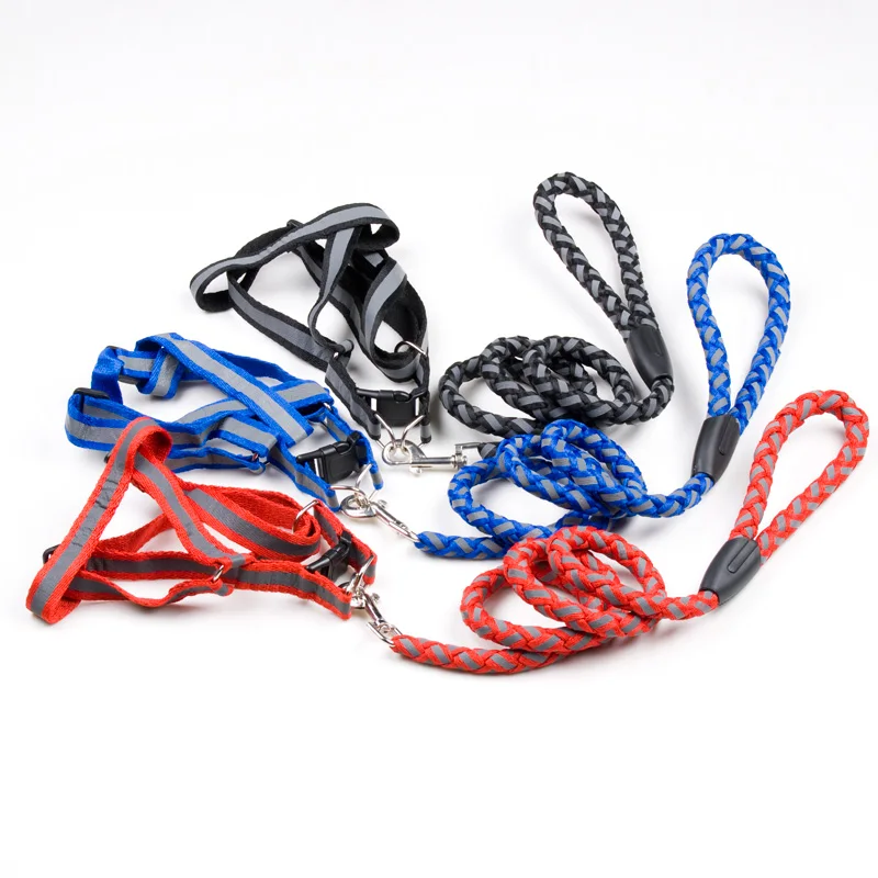 1 dog harness and leash 