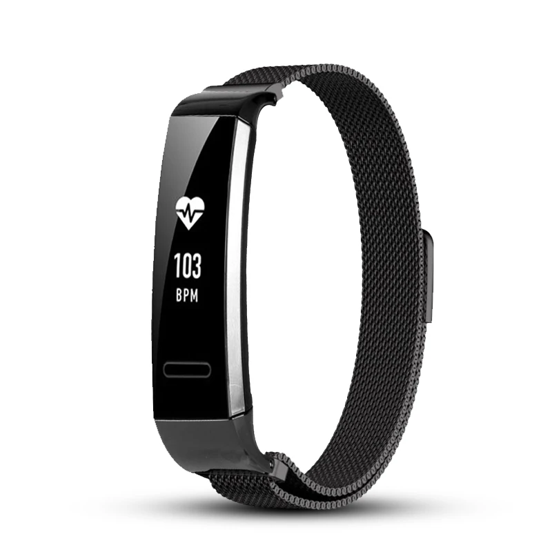 Milanese loop strap For Huawei B29 B19 Magnetic clasp Wristband Replacement for Huawei Sport Band Bracelet Adjustable length Milanese loop strap For Huawei B29 B19 Magnetic clasp Wristband Replacement for Huawei Sport Band Bracelet Adjustable length