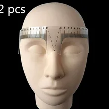 POPU 2 шт. пластиковая линейка для бровей Татуировка Перманентный уход за макияжем линейка формирующий инструмент измерение бровей позиционирование ног нос полу