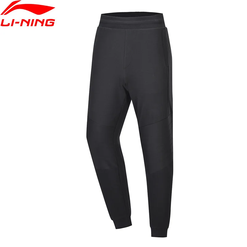 

Li-Ning Men The Trend Sweat Pants 87% Cotton 13% Polyester Regular Fit Trousers LiNing Pockets Sports Pants AKLP227 CAMJ19