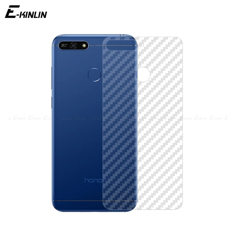 

Soft 3D Carbon Fiber Protective Back Film For HuaWei Honor 8C 7C 7A Pro 6C 6X 5C 5 Rear Screen Protector Not Tempered Glass