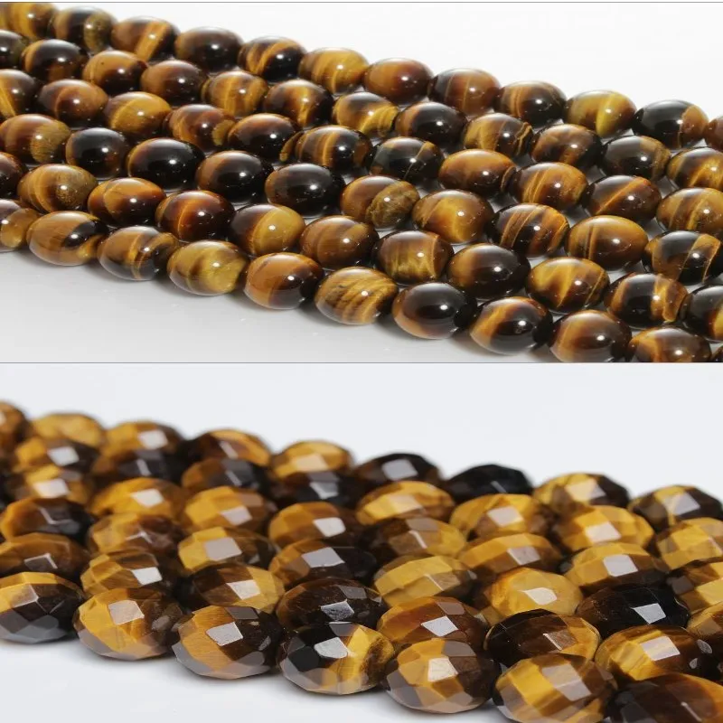 

Baihande 6 8 10 12mm Natural Round AAA Yellow Tiger Eye 64 Facet Gemstone Loose Beads For Necklace Bracelet DIY Jewelry Making