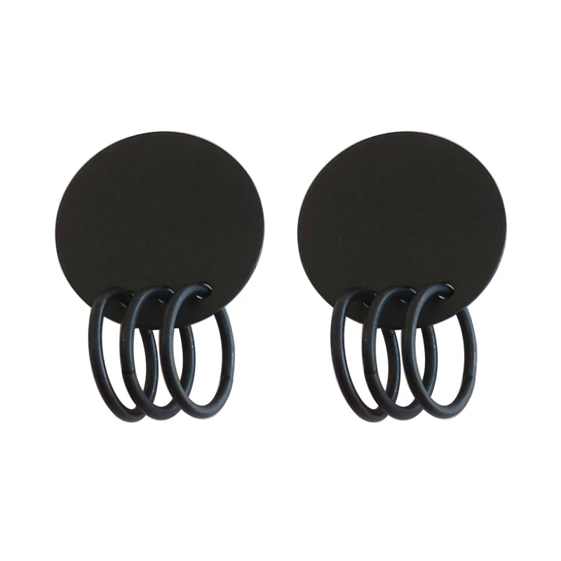 

Jewelry Round Disc Post Attach Small Circles Earring