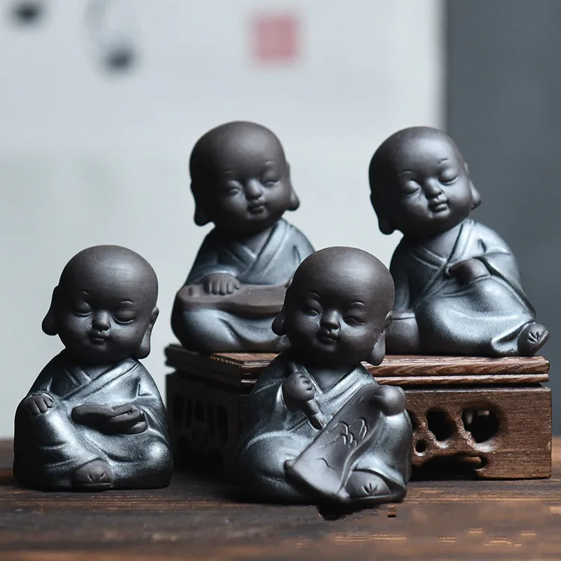 

Handicraft home decorations Zen small monk statue creative buddha tea pet room decoration accessories vintage home decor