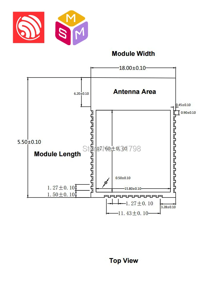 ESP32-WROVER-IB AIoT Espressif SoC двухъядерный Wi-Fi и BT/BLE модуль беспроводной/Прозрачная передача/последовательный порт/SPI/Bluetooth