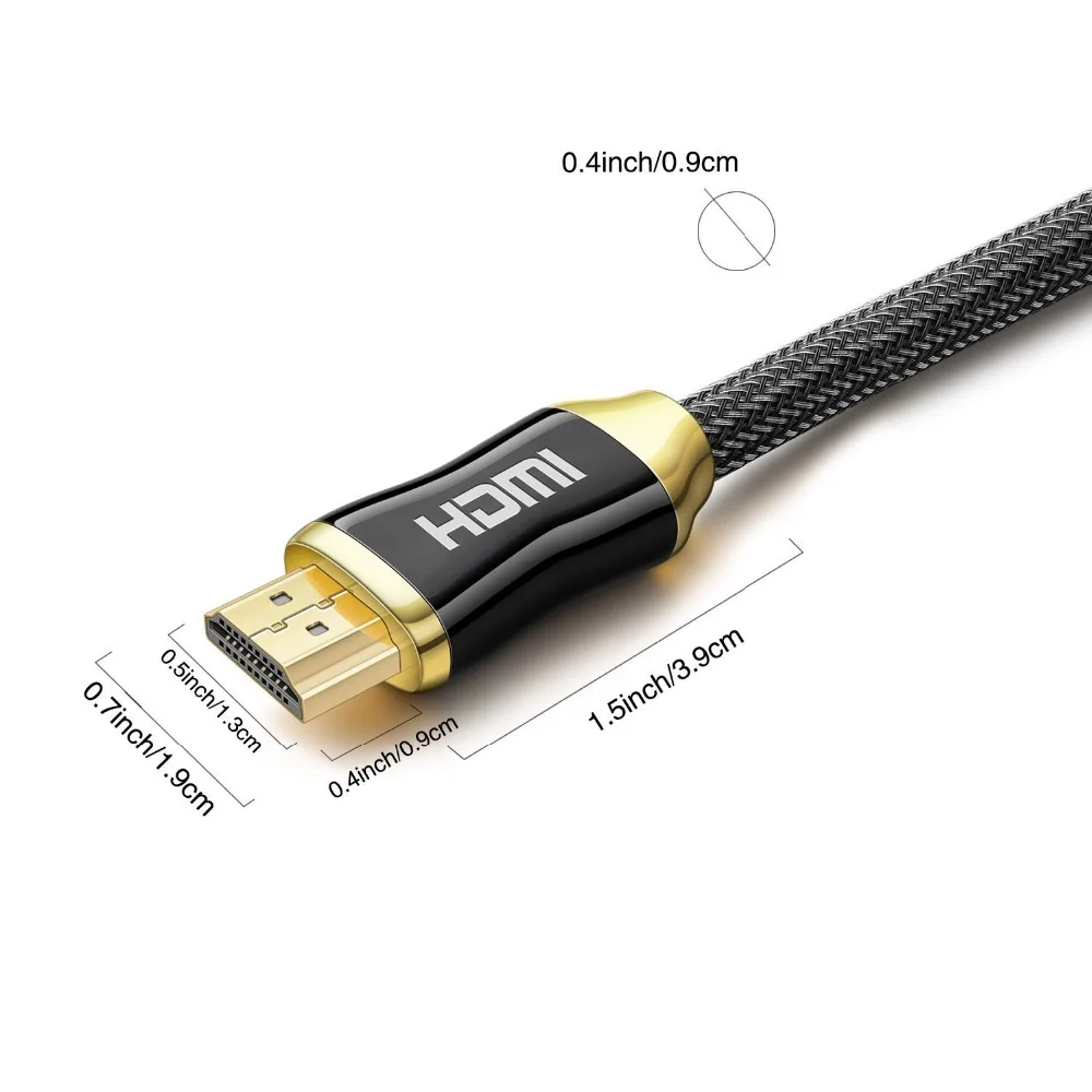 Кабель HDMI 2,0 HDR 1 м 1,5 м 2 м 3 м 5 м 8 м 10 м для разветвителя переключатель PS4 tv Mi xbox проектор компьютерный видео кабель