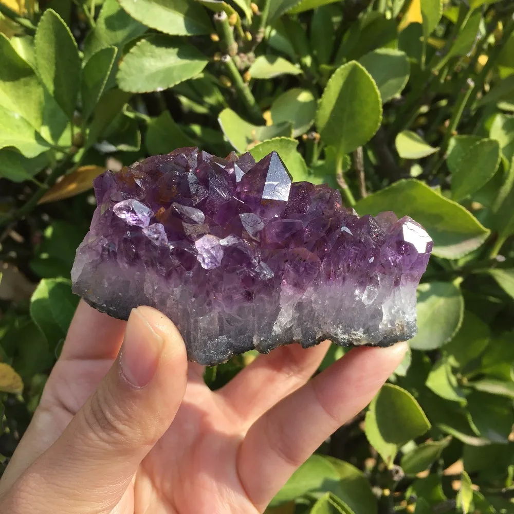 3 Amethyst Point Naturally Formed Purple Quartz Crystal 120g 
