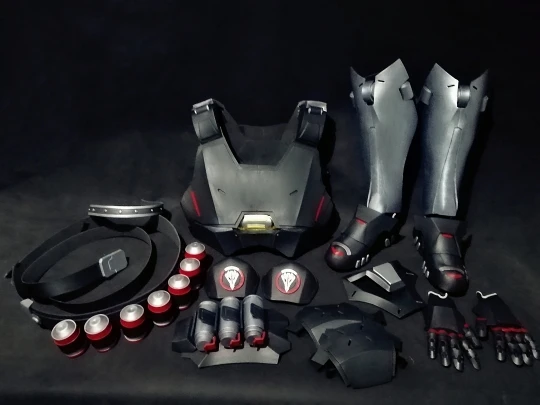 По индивидуальному заказу Overwatch Gabriel жнец кожи Blackwatch Рейес Броня Косплей |
