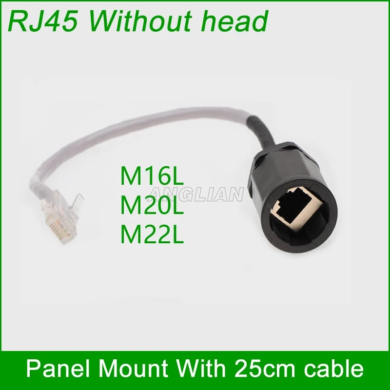 1 шт. водонепроницаемый разъем RJ45 для локальной сети M16|connector|unitedl connector |