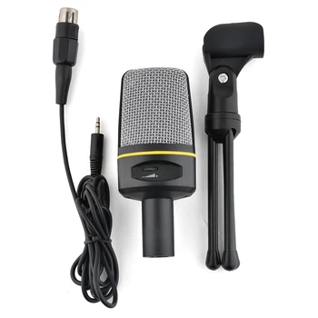 

Dropshipping MSN Skype Singing Recording 3.5mm Condenser Microphone Mic for Laptop PC