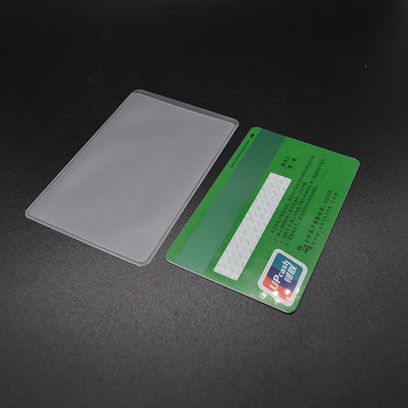 Plastic Card Id Holders Case Waterproof Transparent Card Holder Cards Protector