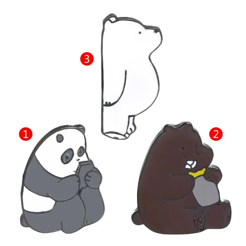 

Animal Brooch Polar Bear Cute Fashion Decoration Enamel Funny Gifts Girls Clothes Pins Jewelry Panda Badge Bag Jacket Jeans Cors