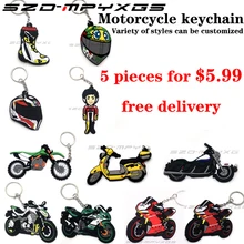 Motorcycle Model Shape SOFT RUBBER KEYCHAIN KEYRING KEY CHAIN KEY RING For Honda kawasaki BMW Harley Suzuki Yamaha with Logo new motorcycle soft rubber key ring keychain keyring for ducati logo ducati