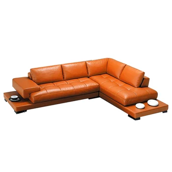 

Italian Design Large Size U-shaped Genuine Leather Corner Sofa