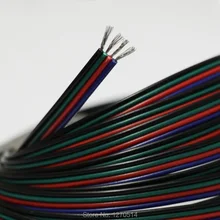 15 м/лот, 22AWG кабель из луженой меди, 4 pin коробка передач кабель провод в оплетке из ПВХ, 22 awg Электрический провод, луженую медную проволоку, светодиодный кабель