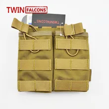 MOLLE 7,62 сумка двойной подсумок для магазинов CORDURA Модульная Боевая Охота Кемпинг Альпинизм Тактический поход TW-M002
