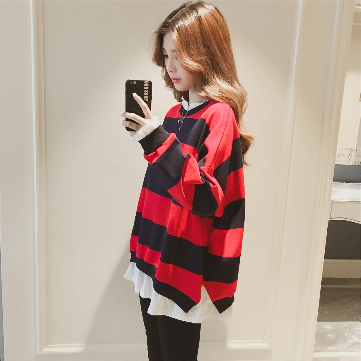 

2019 autumn Korean style postpartum women lactation clothes maternity breastfeeding hoodies long sleeve lactation tops and tees