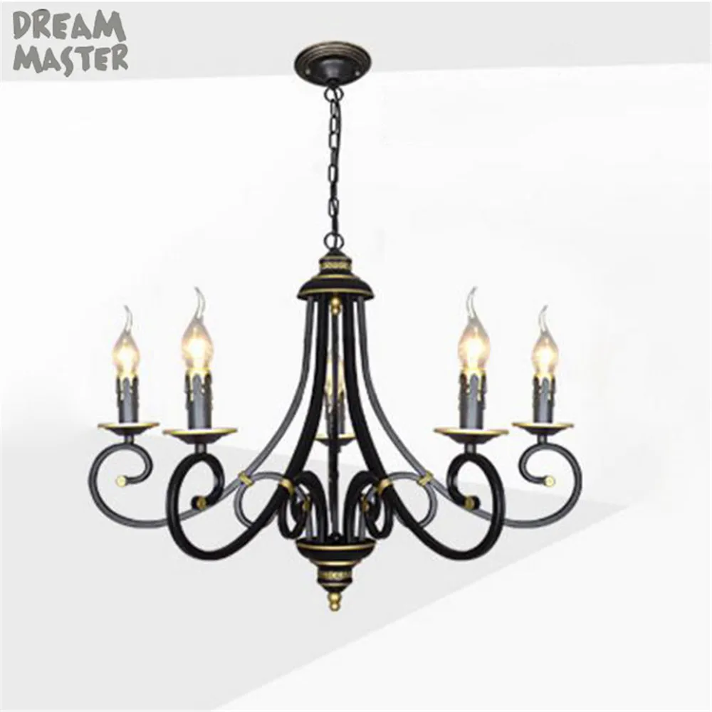 AC110 220v 3/5/6/8 светильник s минималистский Винтаж свечной подвесной Светильник Lustre De