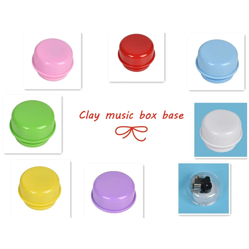 Handmade DIY Doll Accessories Newest Rotating Baby Toys Children Educational Toy 1 Pcs Dolls Accessories Plastic Music Box Base