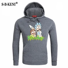 2019 Autumn Winter New Design Rick and morty Mens Hoodies Cotton Funny Print Hoodie Man/Women Fashion Casual Hoodie Sweatshirt