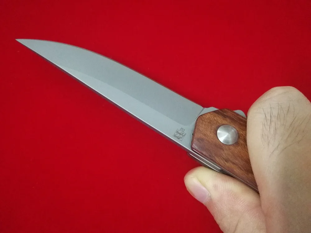 Johnnyjamie KWAIKEN III C11WD Тактический Столовые Приборы Складной деревянная ручка для ножа D2 Сталь лезвие шариковый подшипник Системы выживания Ножи s инструмент