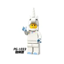 DIY PG1033 legoingly figuras Blocos de Construção Tijolos Inumanos Única Venda Unicórnio Menina Brinquedos Educativos para Crianças Da Família Real