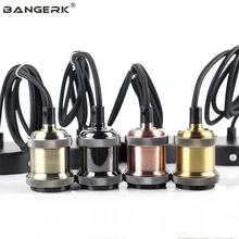 Античная Эдисон лампа базы подвесные светильники E27 винт лампы Алюминий выключатель света разъем Винтаж промышленная фурнитура держатель лампы светильники