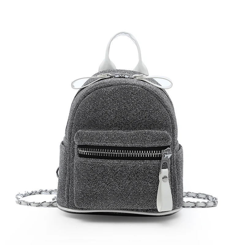 Женский милый рюкзак для подростков, детский мини-рюкзак для девочек, маленькие школьные рюкзаки, женская сумка через плечо, рюкзаки - Цвет: gray