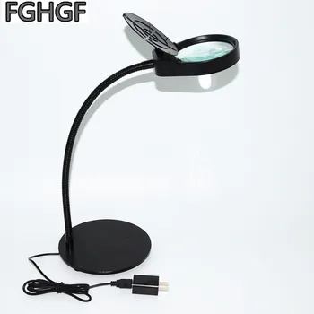 

Repair magnifying glass 10 times Adjustable brightness with LED lights Jewel carving Manicure embroidery Handmade Learn light