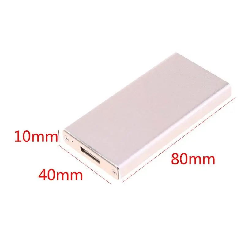 Чехол для мобильного SSD mSATA до USB3.0 алюминиевый внешний SSD жесткий диск корпус чехол для половина размера msata/полный размер msata SSD