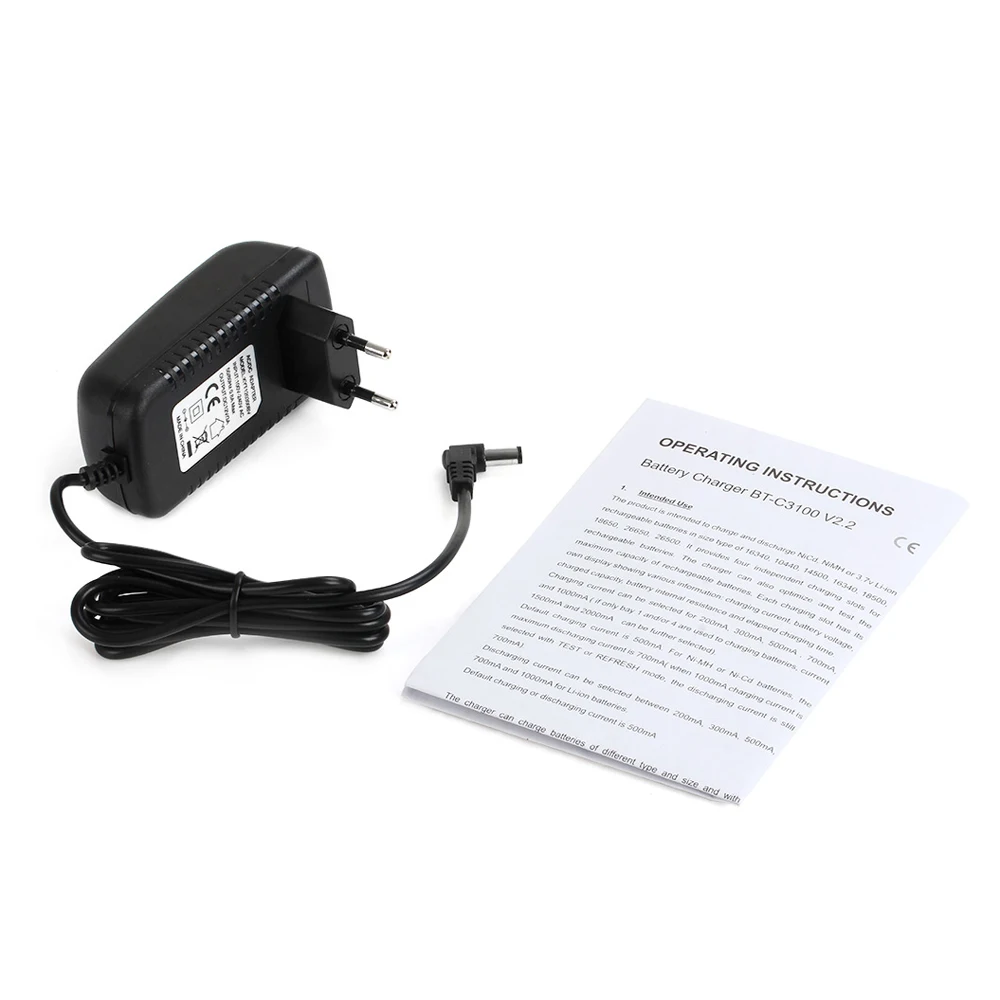 Opus BT-C3100 V2.2 Smart Digital Intelligent 4 LCD Slots Universal Battery Charger For Rechargeable Battery With EU/US Plug Opus BT-C3100 V2.2 Smart Digital Intelligent 4 LCD Slots Universal Battery Charger For Rechargeable Battery With EU/US Plug