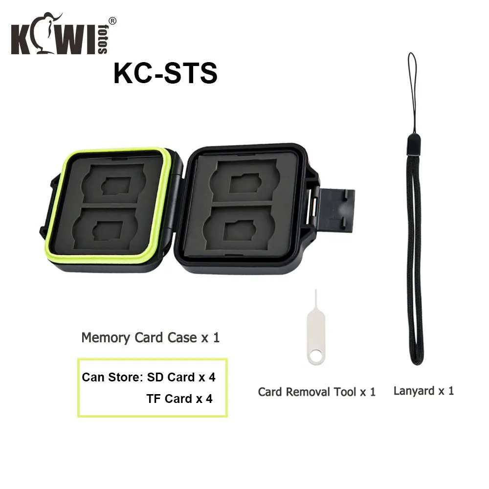 KIWI камера карта памяти SD TF Micro SIM Nano SIM чехол для хранения для Canon/Nikon/sony/Pentax/Olympus смартфон держатель Водонепроницаемый - Цвет: KC-STS