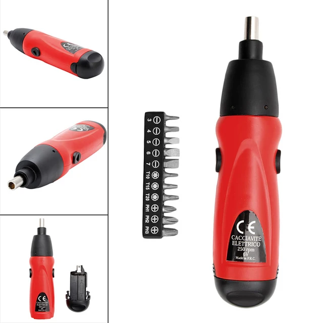 Electrics Screwdriver 6V Battery Operated Cordless Screwdriver Drill Tool Better 1 set 2017