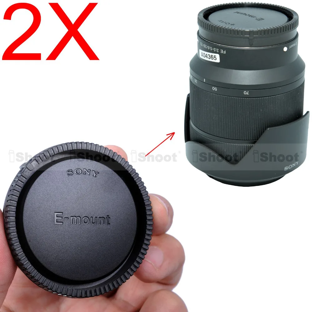 2x     Sony E / FE / SEL  E10-18 / 4 ; E16-50 / 3.5 - 5.6 ; E16 / 2.8 ; E18-55 / 3.5 - 5.6 ; E18-200 / 3.5 - 6.3