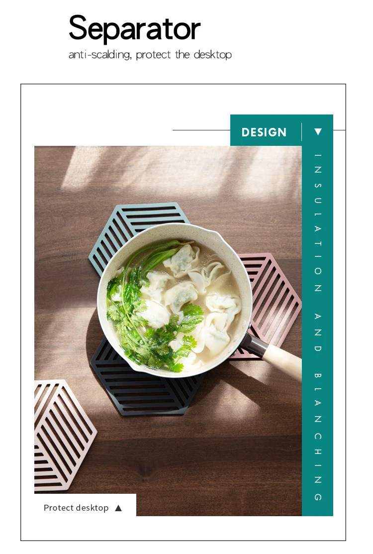 1 шт силиконовая посуда, изоляционный коврик, подстаканник, шестиугольник, коврик, термоизолированная чаша, подстилка, домашний декор, рабочий стол, гуаньяо