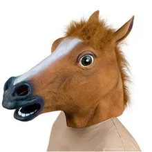 Halloween Cosplay Pferdekopf-maske Tier Kostüm Spielzeug Party