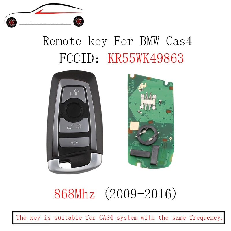 

GORBIN 868Mhz Smart Remote Key Keyless Fob For BMW F CAS4 3 5 7 Series F01 F02 F03 F04 F11 F07 F10 F30 2009-2016 Original keys