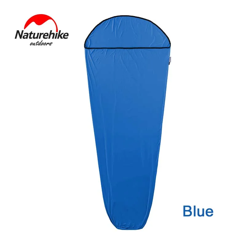 NatureHike спальные мешки сверхлегкий взрослый спальный мешок лайнер для альпинизма Открытый Кемпинг Пешие прогулки с портативным мешком для хранения - Цвет: Blue