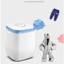 220V Mini Semi-automatic Electric Children Clothes Washing Dewatering Machine Portable Single Bucket Violet Sterilization EU/AU/