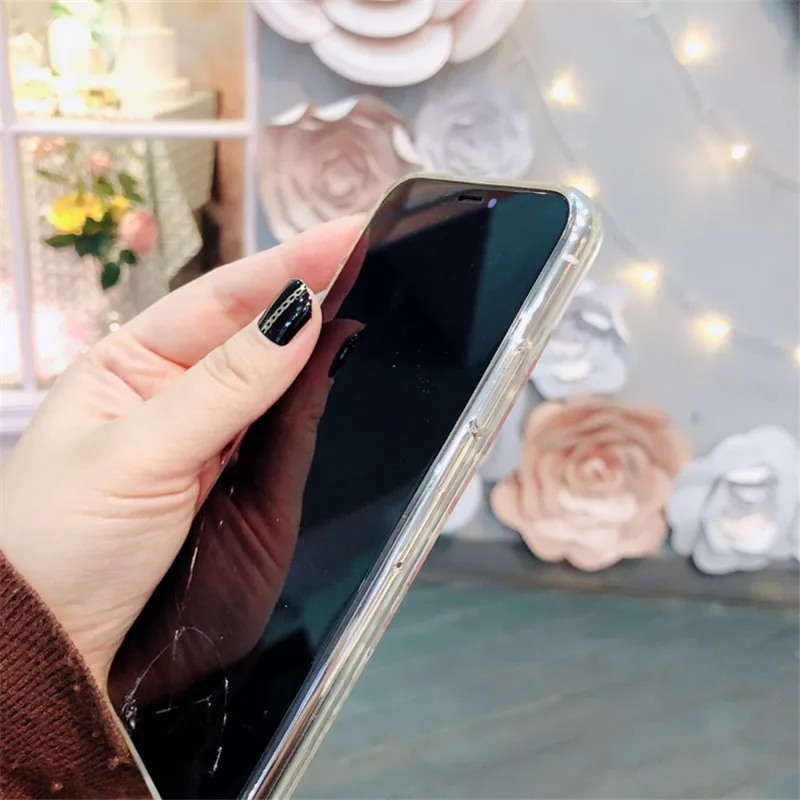 Чехол для телефона Huawei Y9 2018 Y7 2019 Y6 Prime Роскошный милый 3D Блестящий Фламинго вишня