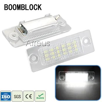 

2pcs For Volkswagen VW Passat Touran Caddy Golf Plus Jetta Skoda Superb LED License Plate Light SMD3528 Number Plate Lamp 12V