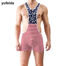 YUFEIDA мужской боди трико борцовское трико боди комбинезон борцовское трико Корректирующее белье для мужчин и геев нижнее белье