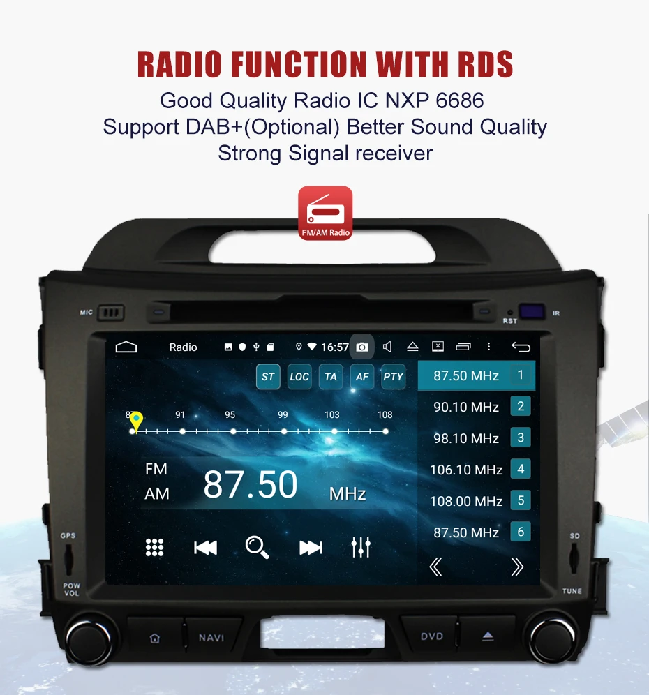 Clearance KANOR Android 9.0 Octa Core 4+32G 2din Car Radio For KIA Sportage 2011 2012 2013 2014 2015 8" IPS Screen Radio Cassette Recorder 3