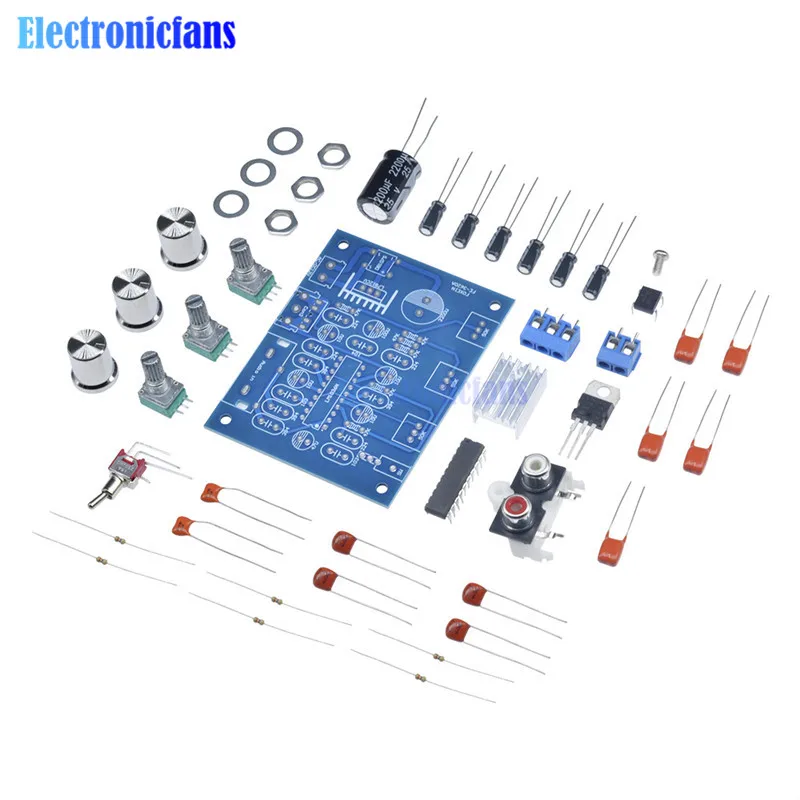 1 компл. LM1036N Fever регулятор громкости комплект LM1036 DC тональный чип для 12 В DC/AC источник питания DIY GM