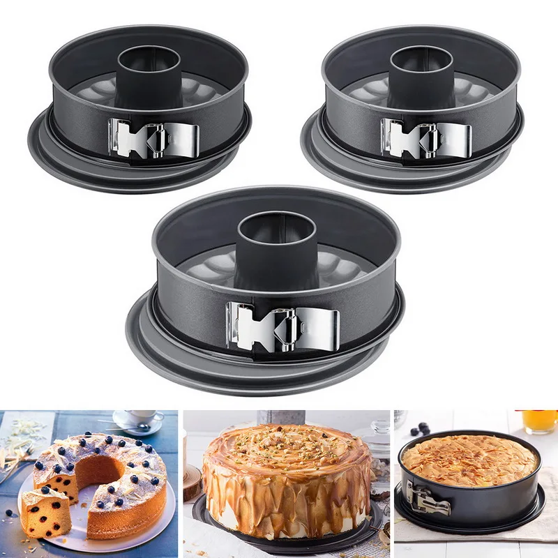 

1PCs 7 Inch Non-stick Lock Cake Pan Carbon Steel Springform Pan Pumpkin Pan Bakeware Cake Baking Moulds Kitchen Accessories