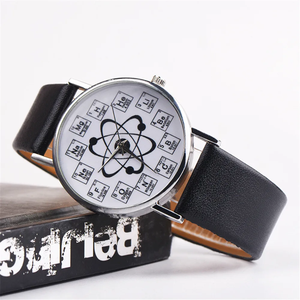 

Montre Femme 2019 Hot Sale Women Watches Fancy Chemical Element Casual Leather Band Quartz WristWatch Fashion Relogio Feminino