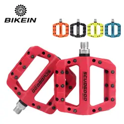 Bikein для велосипеда педаль горного велосипеда педали для BMX противоскользящая велосипедная плоская платформа, педали нейлоновое волокно
