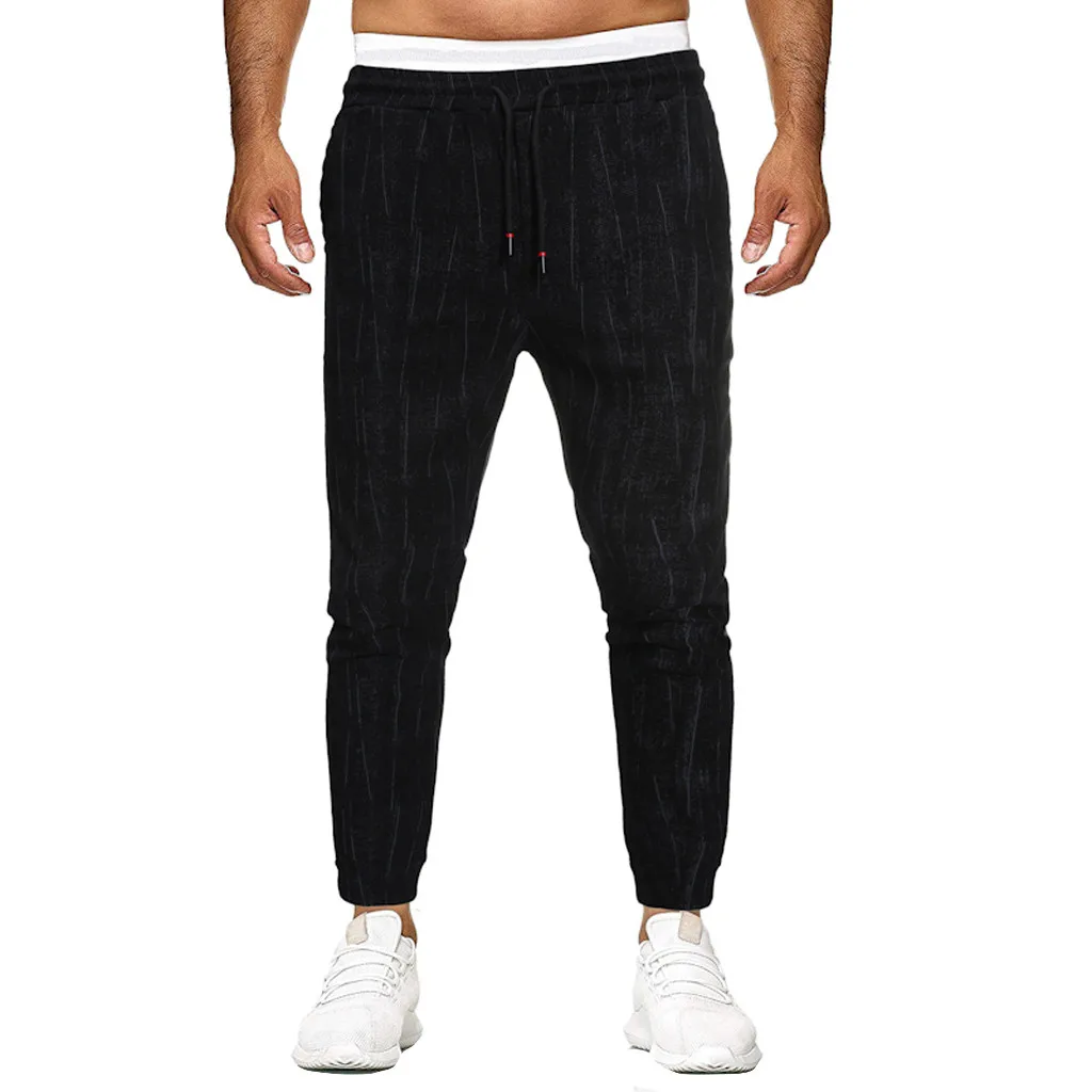 KLV pants Men Splicing Pure Color Overalls Casual Pocket Sport Work Casual Trouser Pants hot for all season high quality 9701