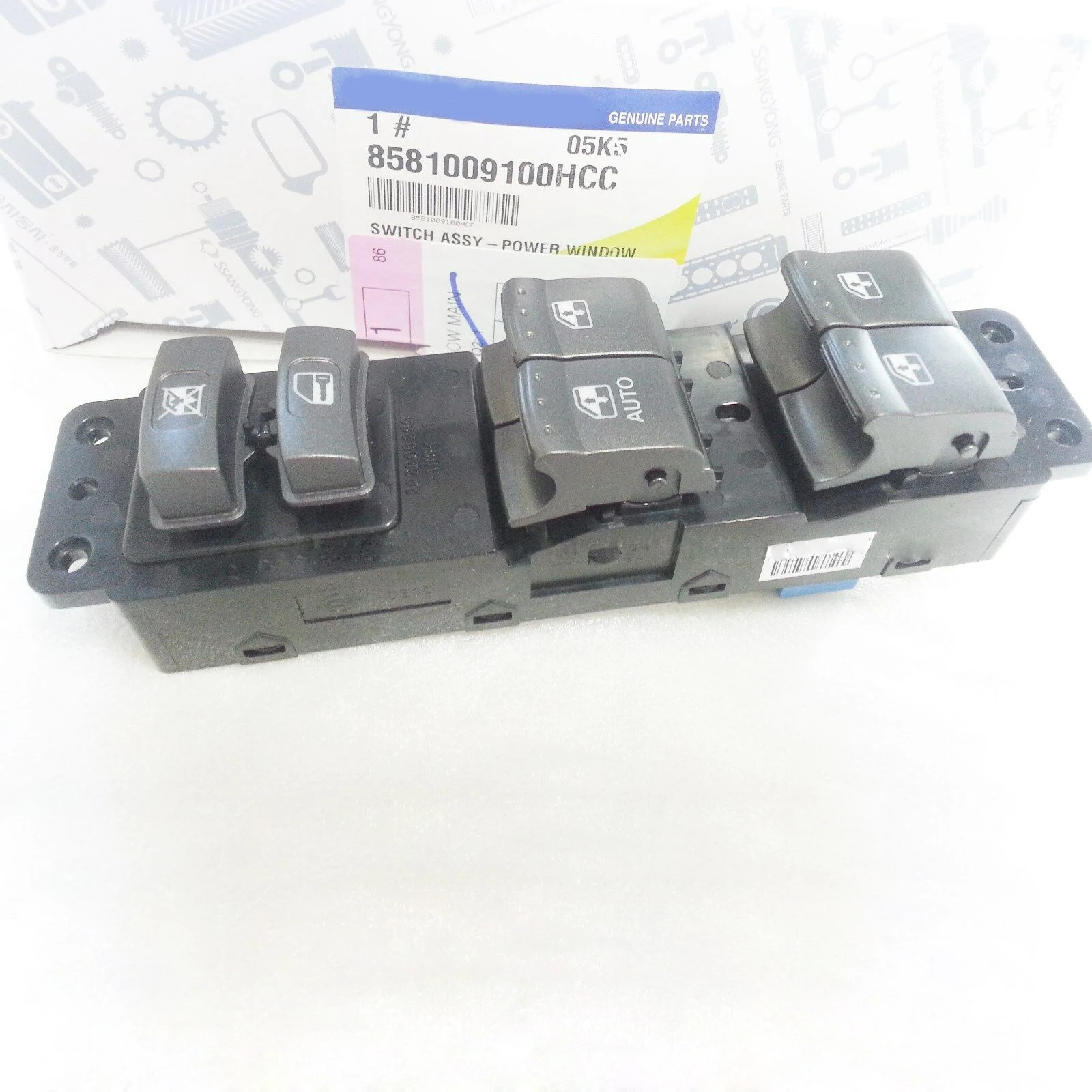 

OEM 8581009100HCC Front Power Window Main Switch 14PIN For Ssangyong Kyron 24/08/2005-11/03/2007