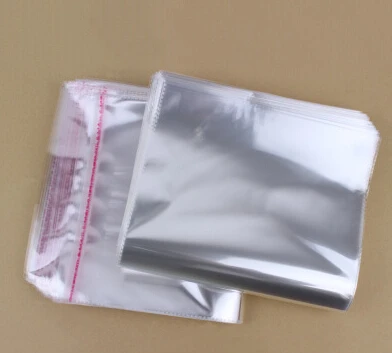 

19*23cm Self Adhesive Seal OPP bag, 200pcs/pack all clear T-shirt packing poly pouch, transparent clothing bags/gift sack